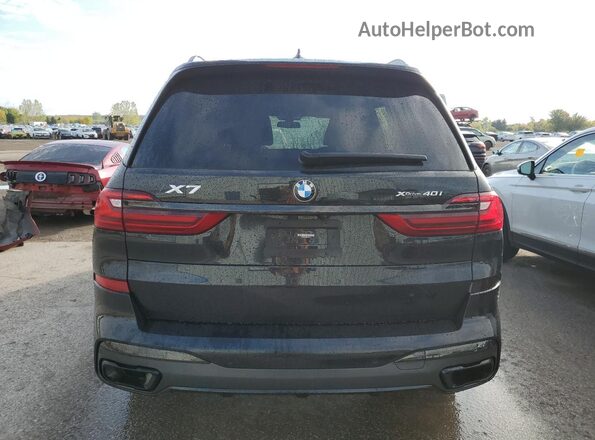 5UXCW2C06M9F30415 2021 BMW X7 Black Widok z tyłu