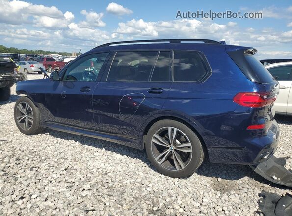 5UXCW2C06M9H09425 2021 BMW X7 Blue Հետևի ձախ