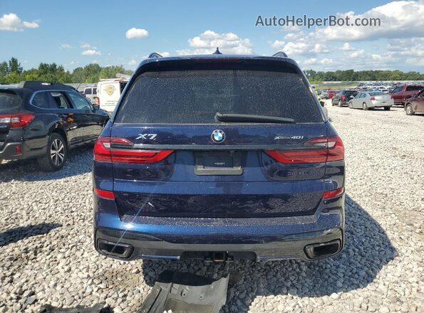5UXCW2C06M9H09425 2021 BMW X7 Blue Հետևի տեսք