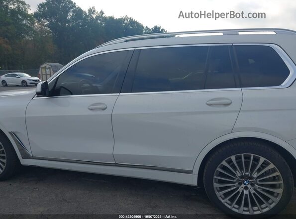 5UXCW2C07L9A00663 2020 BMW X7 White Widok wnętrza 360 stopni