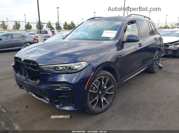 5UXCW2C07M9G41278 2021 BMW X7 Синий Передняя левая четверть