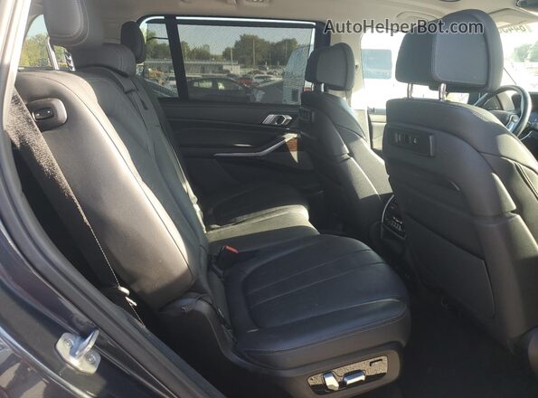 5UXCW2C09L0E74988 2020 BMW X7 Gray Вид задніх сидінь