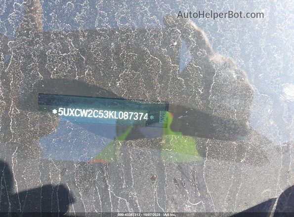 5UXCW2C53KL087374 2019 BMW X7 Gray Widok zestawu wskaźników