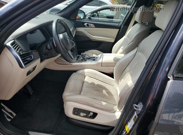 5UXCX4C52KLS38522 2019 BMW X7 Gray Vista interior delantera