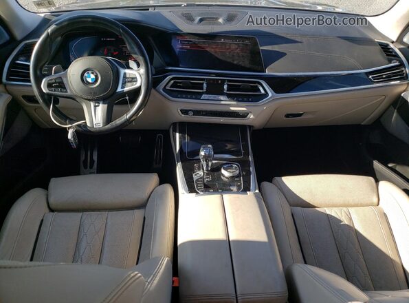 5UXCX6C00L9C63422 2020 BMW X7 Blue Вид панелі приладів