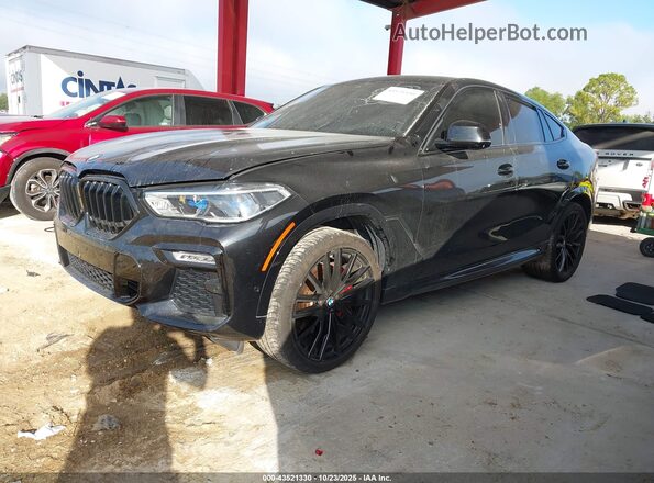 5UXCY4C08M9H29469 2021 BMW X6 Black 