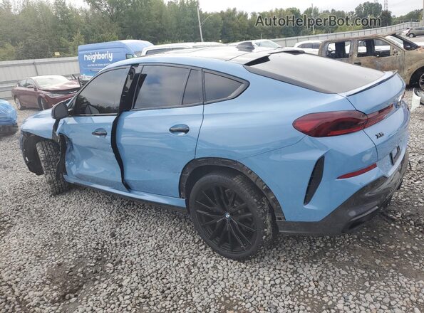 5UXCY6C01L9C49574 2020 BMW X6 Blue Задня ліва чверть