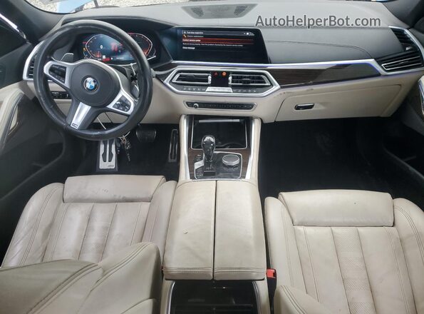 5UXCY6C01L9C49574 2020 BMW X6 Blue Вид панелі приладів