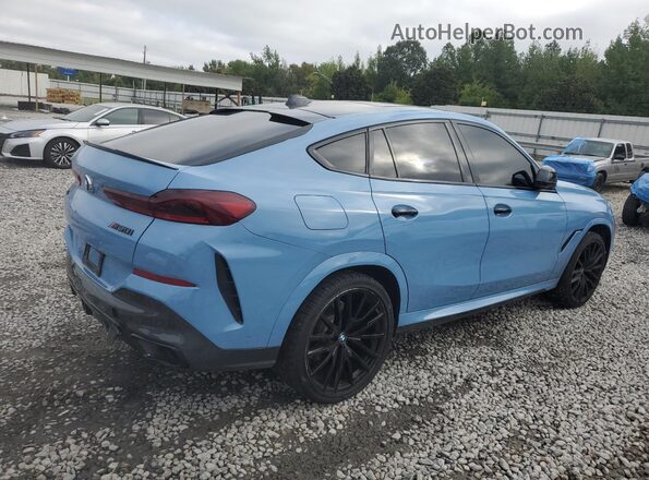 5UXCY6C01L9C49574 2020 BMW X6 Blue Задня права чверть