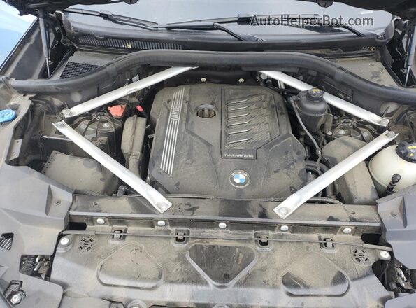 5UXCY6C01L9C49574 2020 BMW X6 Blue Вид підкапотного простору