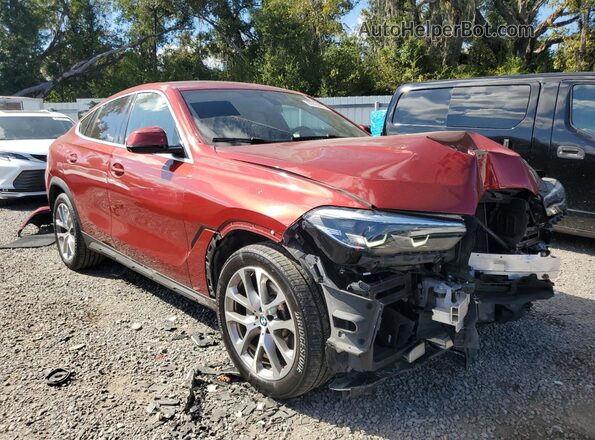 5UXCY6C02N9K95897 2022 BMW X6 Red Delantero derecho