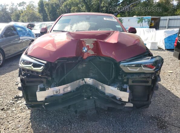 5UXCY6C02N9K95897 2022 BMW X6 Red Vista frontal