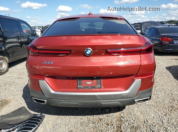 5UXCY6C02N9K95897 2022 BMW X6 Red Vista trasera