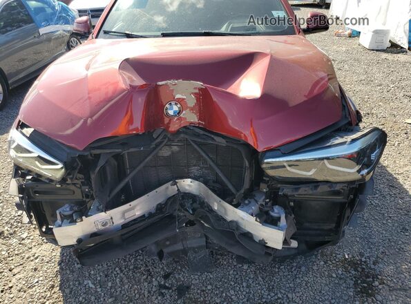 5UXCY6C02N9K95897 2022 BMW X6 Red Vista del compartimento del motor