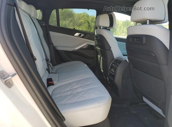 5UXCY6C03P9R29690 2023 BMW X6 White Widok wnętrza z tyłu