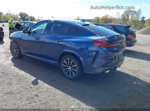 5UXCY6C04N9L28351 2022 BMW X6 Синий Задняя левая четверть