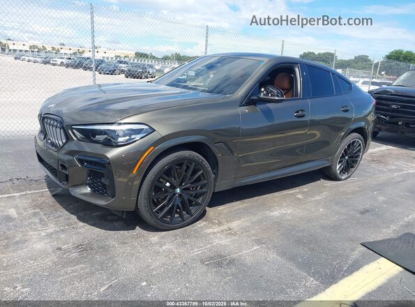 5UXCY6C04P9P29837 2023 BMW X6 Brown 