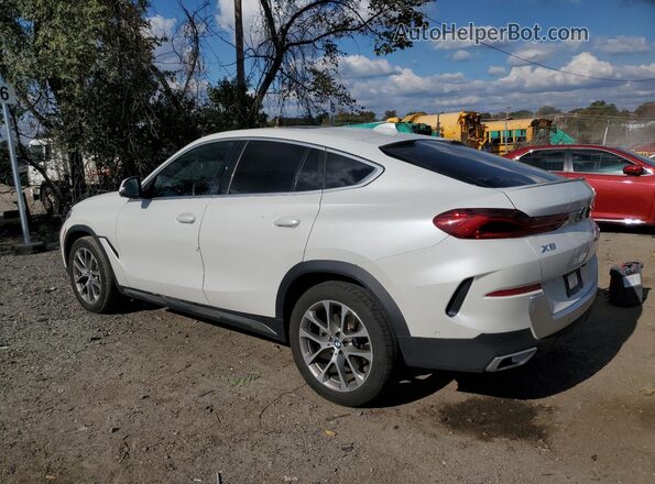 5UXCY6C05L9D46440 2020 BMW X6 White Tył prawy