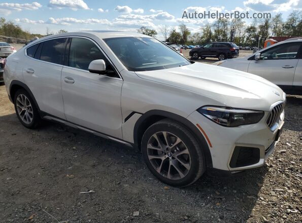5UXCY6C05L9D46440 2020 BMW X6 White Widok z przodu