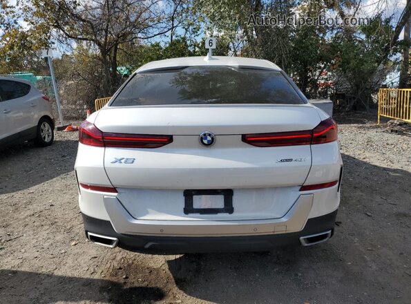 5UXCY6C05L9D46440 2020 BMW X6 White Widok wnętrza z przodu