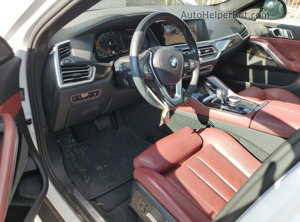 5UXCY6C05L9D46440 2020 BMW X6 White Widok zestawu wskaźników