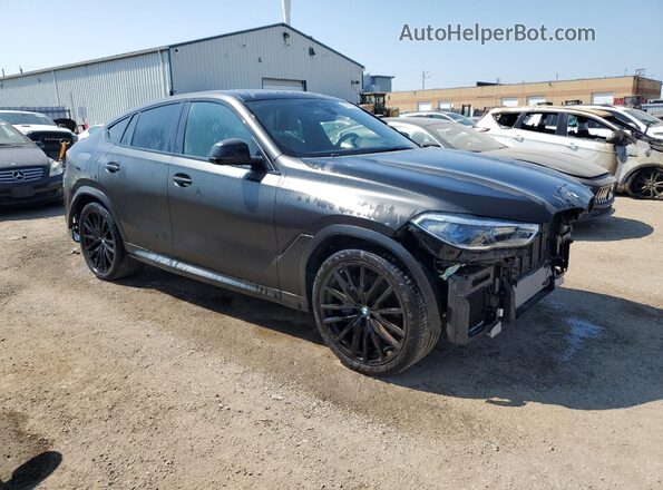 5UXCY6C06M9E91598 2021 BMW X6 Black Передня права чверть