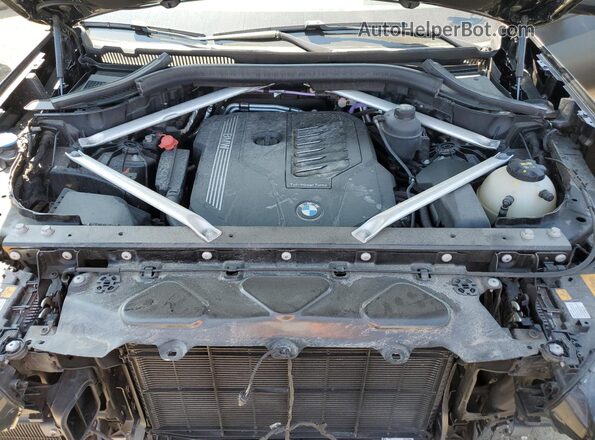 5UXCY6C06M9E91598 2021 BMW X6 Black Вид підкапотного простору