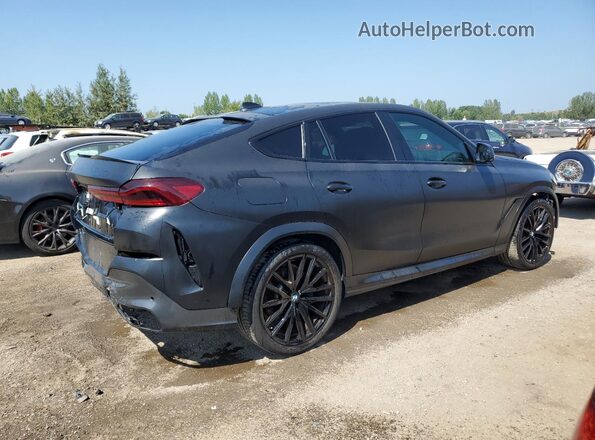 5UXCY6C06M9E91598 2021 BMW X6 Black Задня права чверть