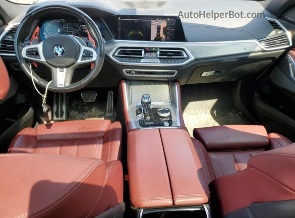 5UXCY6C06M9E91598 2021 BMW X6 Black Вид панелі приладів