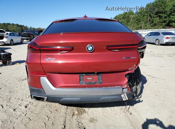 5UXCY6C07L9D47766 2020 BMW X6 Red უკანა ხედი