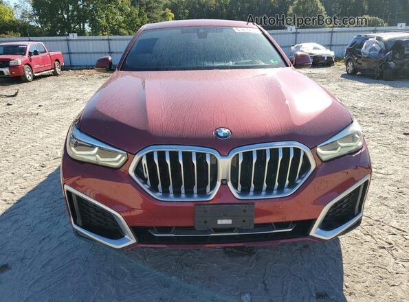 5UXCY6C07L9D47766 2020 BMW X6 Red წინა ხედი