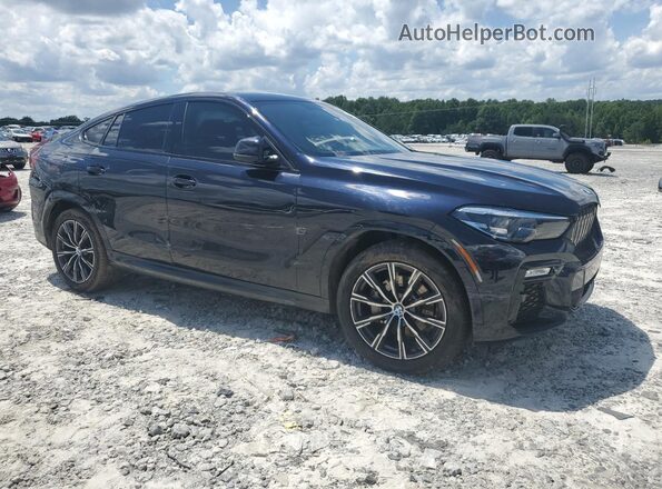 5UXCY6C07M9E08471 2021 BMW X6 Черный Передняя правая четверть