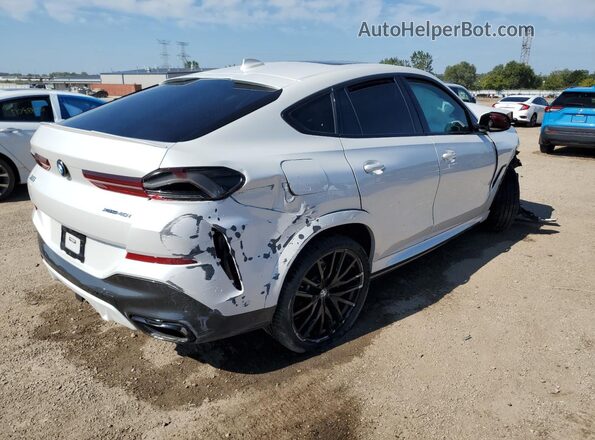 5UXCY6C07N9J73178 2022 BMW X6 White Rear right
