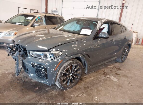 5UXCY6C07N9M83976 2022 BMW X6 Gray Przód lewy