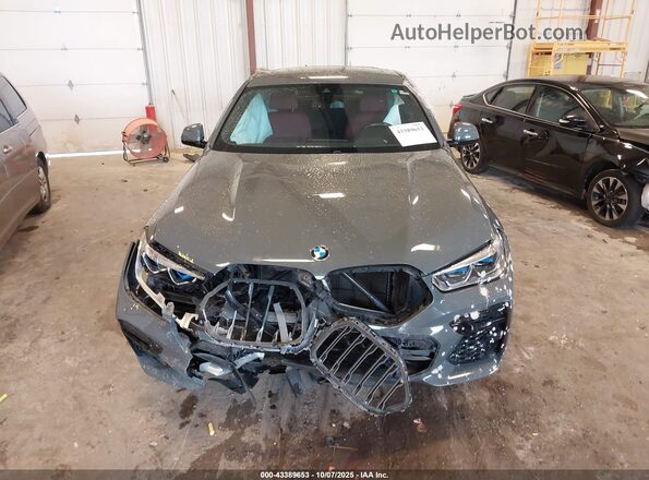 5UXCY6C07N9M83976 2022 BMW X6 Gray Widok zestawu wskaźników
