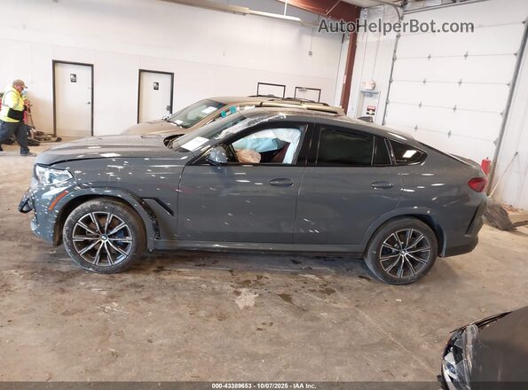 5UXCY6C07N9M83976 2022 BMW X6 Gray Widok wnętrza 360 stopni