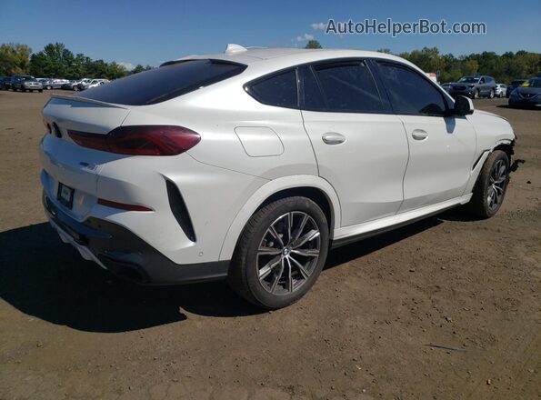 5UXCY6C08N9M22202 2022 BMW X6 White უკანა მარჯვენა