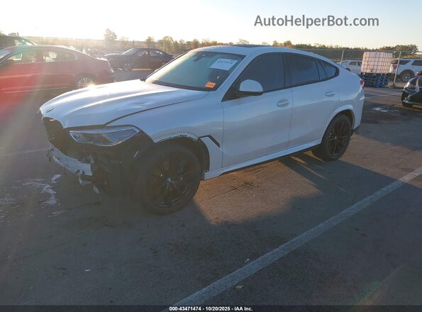 5UXCY6C09M9H71208 2021 BMW X6 White Передня ліва чверть