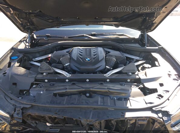 5UXCY8C03M9E15204 2021 BMW X6 Black Вид ззаду