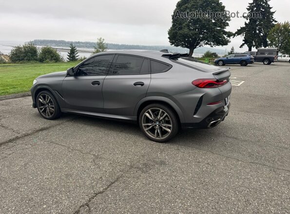 5UXCY8C05M9E21862 2021 BMW X6 Gray Delantero derecho