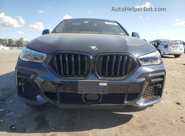 5UXCY8C07P9N45178 2023 BMW X6 Blue Widok z przodu