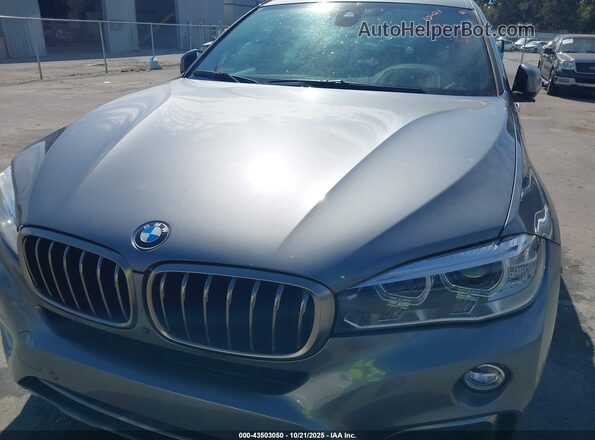 5UXKU2C58K0Z65397 2019 BMW X6 Gray Front view