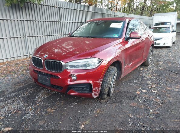 5UXKU2C59J0X49931 2018 BMW X6 Красный 