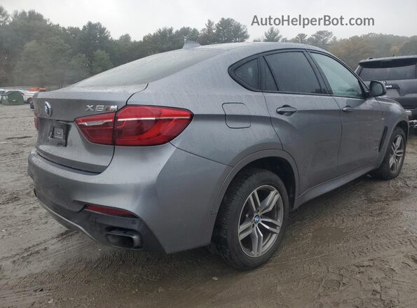 5UXKU6C50J0Z66503 2018 BMW X6 Gray Trasero derecho