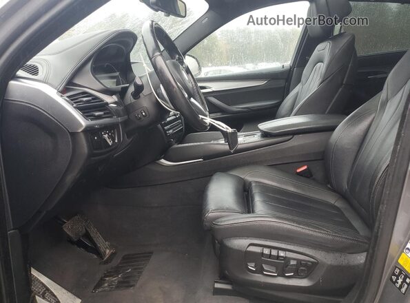 5UXKU6C50J0Z66503 2018 BMW X6 Gray Vista interior delantera