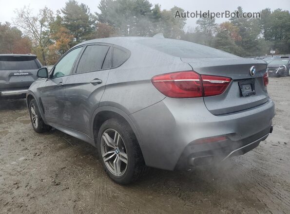 5UXKU6C50J0Z66503 2018 BMW X6 Gray Trasero izquierdo