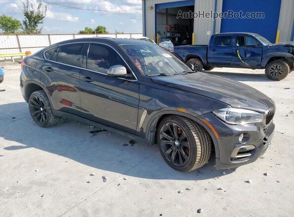 5UXKU6C5XH0S99594 2017 BMW X6 Charcoal Передня права чверть