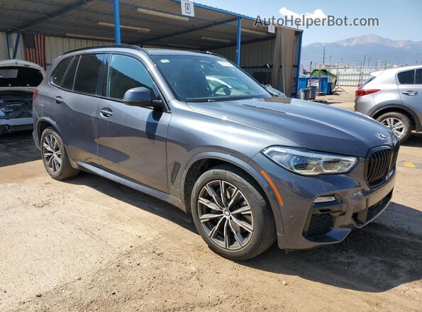 5UXTA6C02M9G95013 2021 BMW X5 Charcoal წინა მარჯვენა