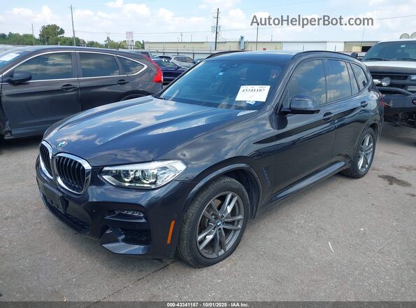 5UXTY3C00L9B37895 2020 BMW X3 Gray Front left