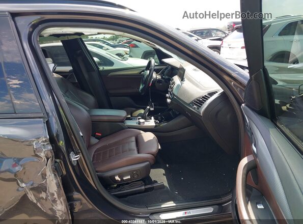 5UXTY3C00L9B37895 2020 BMW X3 Gray Front interior view